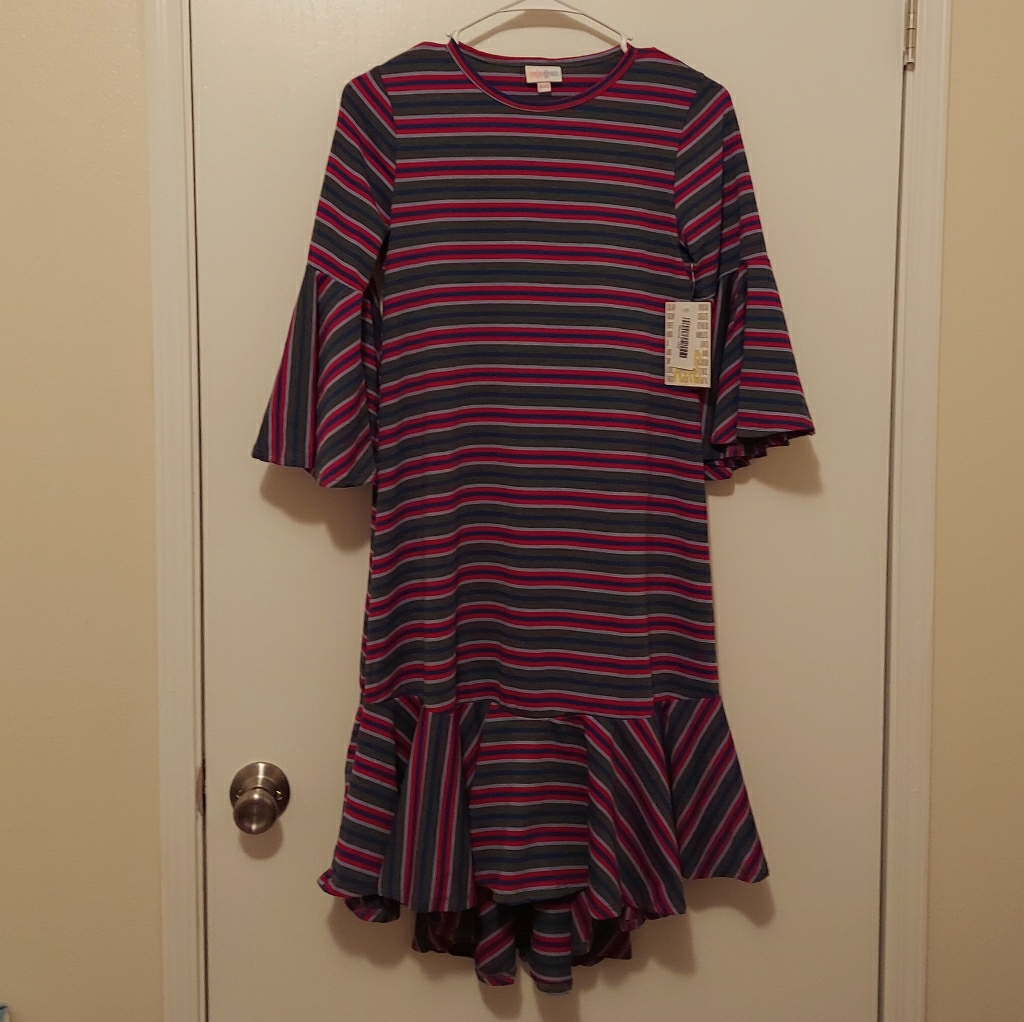 Nwt's Lularoe Striped Maurine Dress Size Xxs